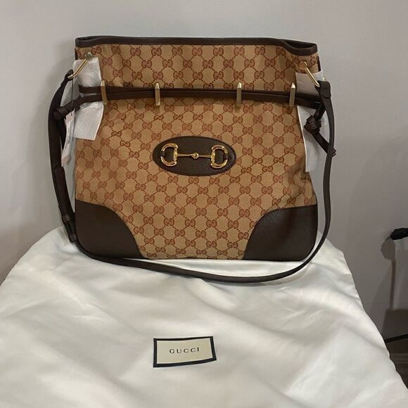 Gucci 1955 Horsebit Canvas Messenger Bag - Picture 6 of 16